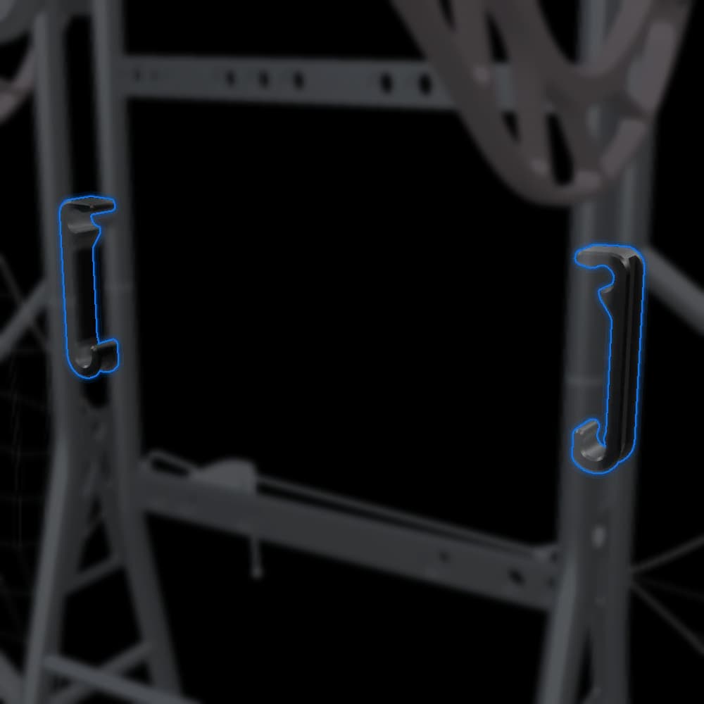 Center Frame Clamp (Pair) - SP140 V2.0–V2.5 on the SP140 3D model