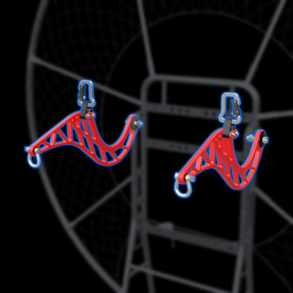 CNC Goose Neck Bars (Set) - SP140 V2.0–V2.5 on the SP140 3D model