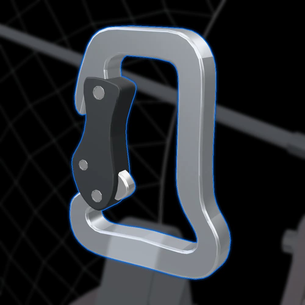 Gate Lock Carabiner (paramotor/paraglider Push Lock) on the SP140 3D model