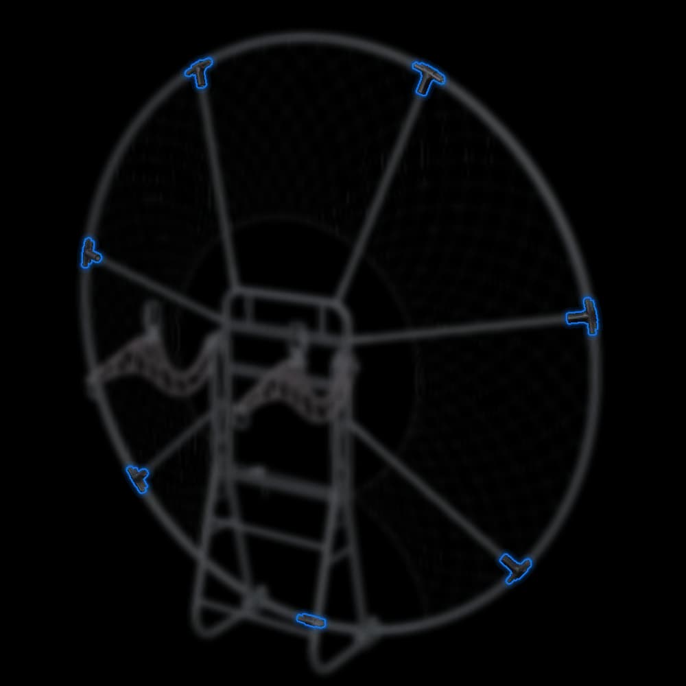 Hoop Connectors (Full Set) - SP140 V2.0–V2.5 Frame on the SP140 3D model