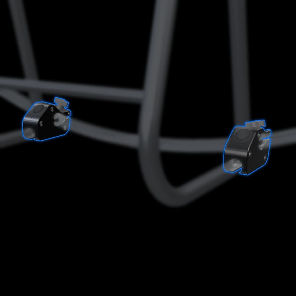 Leg Clamp Block (Pair) - SP140 V2.0–V2.5 Frame on the SP140 3D model