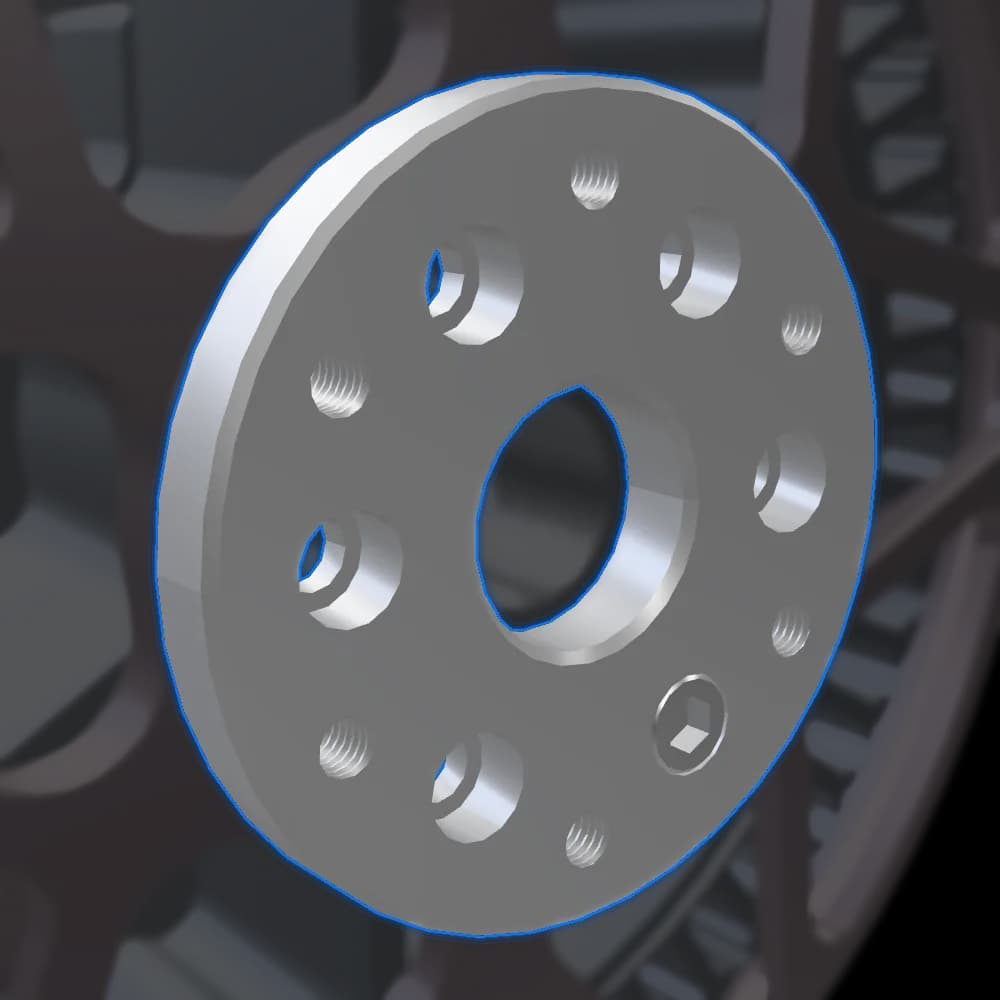 Prop Adapter 50mm to 60mm on the SP140 3D model