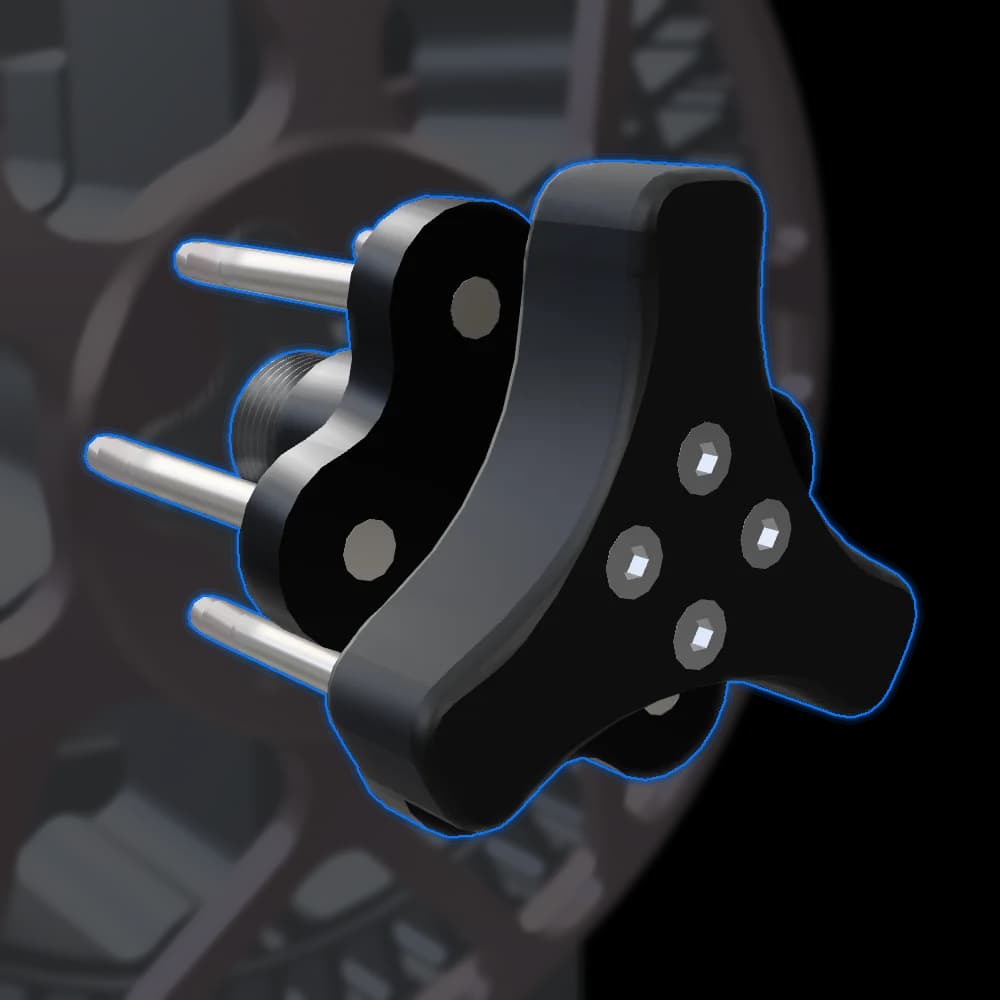 Quick-Release Prop Hub - SP140 Electric on the SP140 3D model