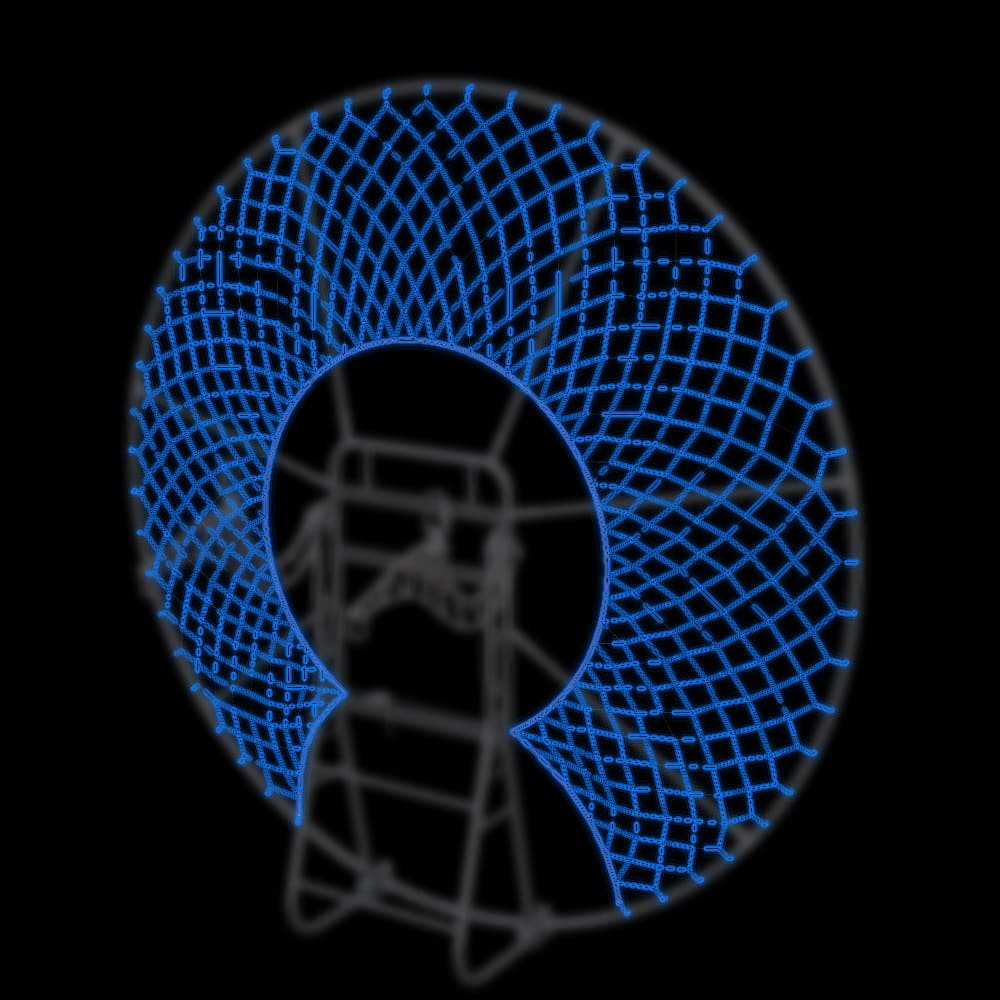 Replacement Dyneema Netting with Loops - SP140 on the SP140 3D model